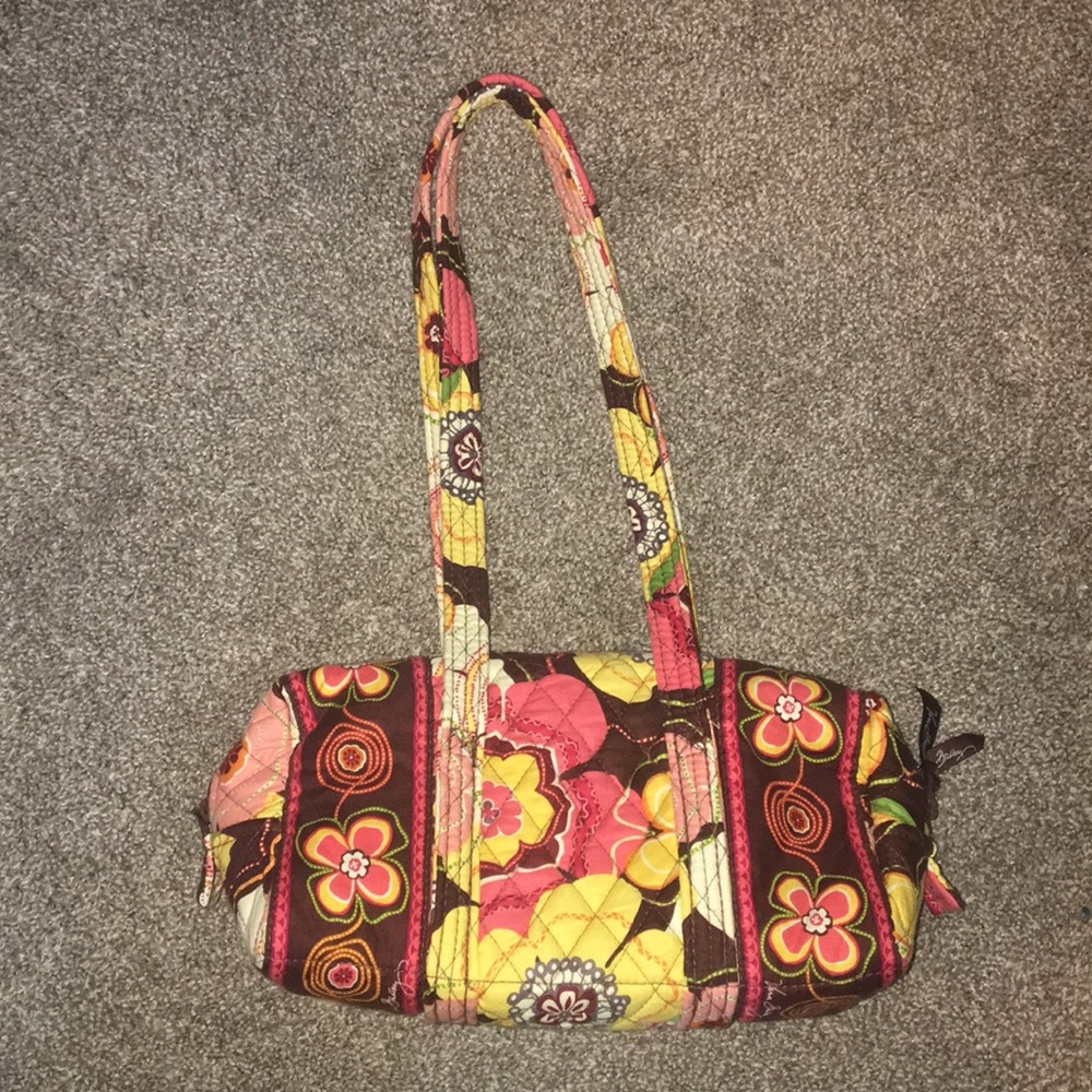 Vera Bradley Yellow/Brown/Red Shoulder Bag